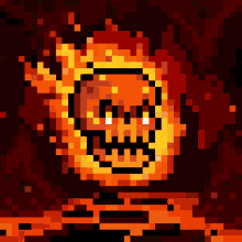 Burning Skull